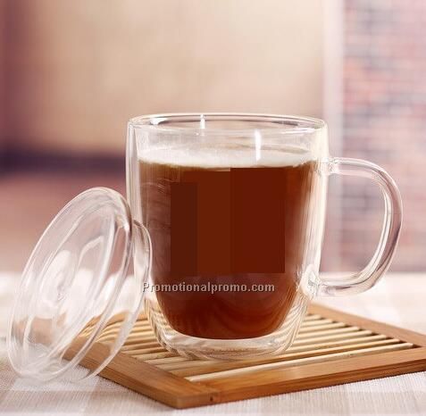 Double Wall Glass Coffee Mug Photo 2