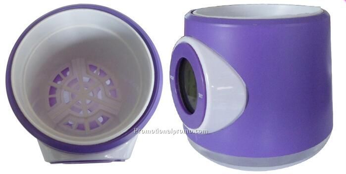 plastic flower pot with digital clock for Promotional gifts Photo 3