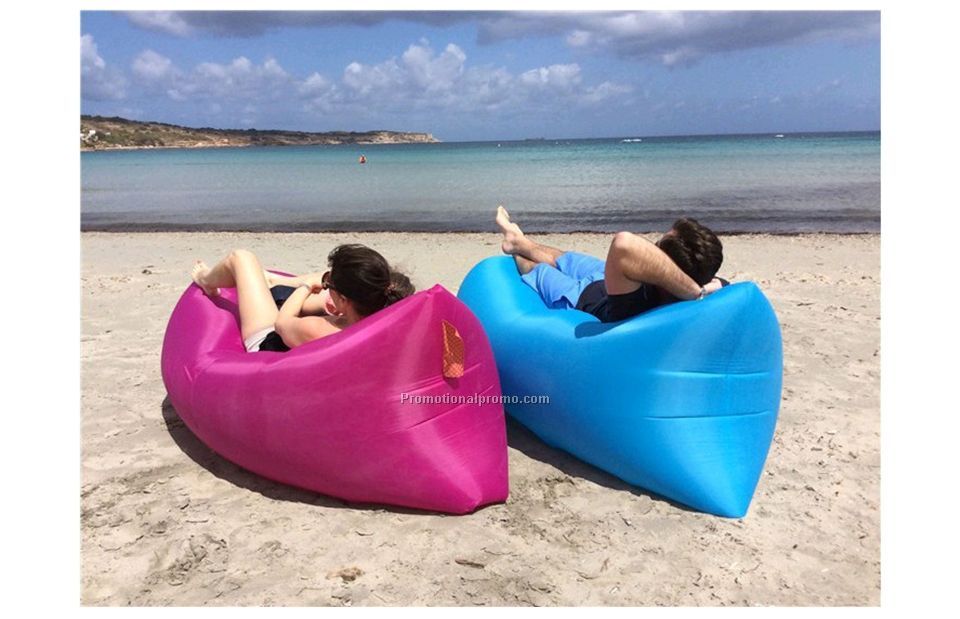 Inflatable Folding Sleeping Lazy Bag Waterproof Portable Air Sofa Pocket Outdoor Beach Camping Lengthened 250CM Sleeping Lazy Bed Photo 3