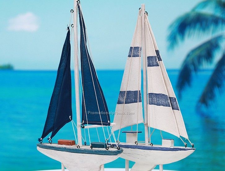 new style wooden sailing boat for decoration Photo 2