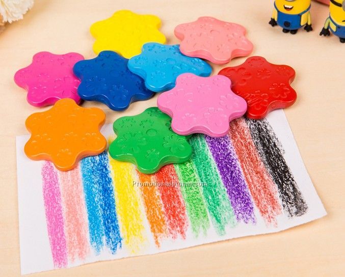 12 color crayons creative snowflake Photo 2