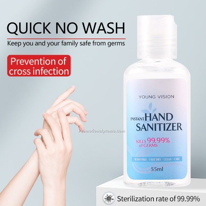 55ml Disposable alcohol sterilization portable antibacterial water-free hand sanitizer Photo 2