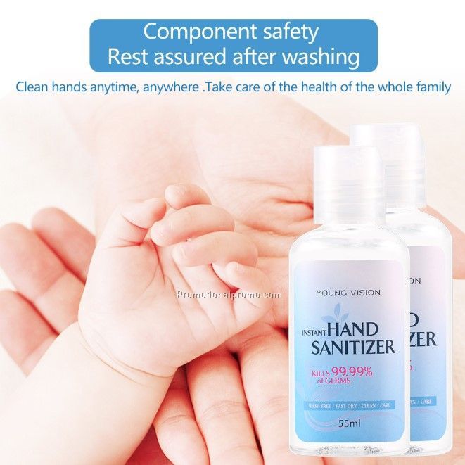 55ml Disposable alcohol sterilization portable antibacterial water-free hand sanitizer Photo 3