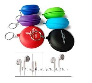 Earphone in Silicone Case Key Chain Photo 2
