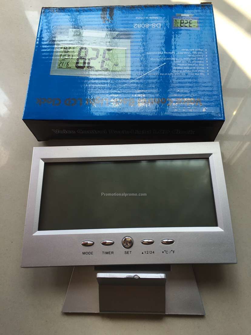 Big LCD display multfunction digital calendar table clock Photo 3