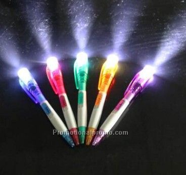 Light up ballpoint pen, Pen torch Photo 3
