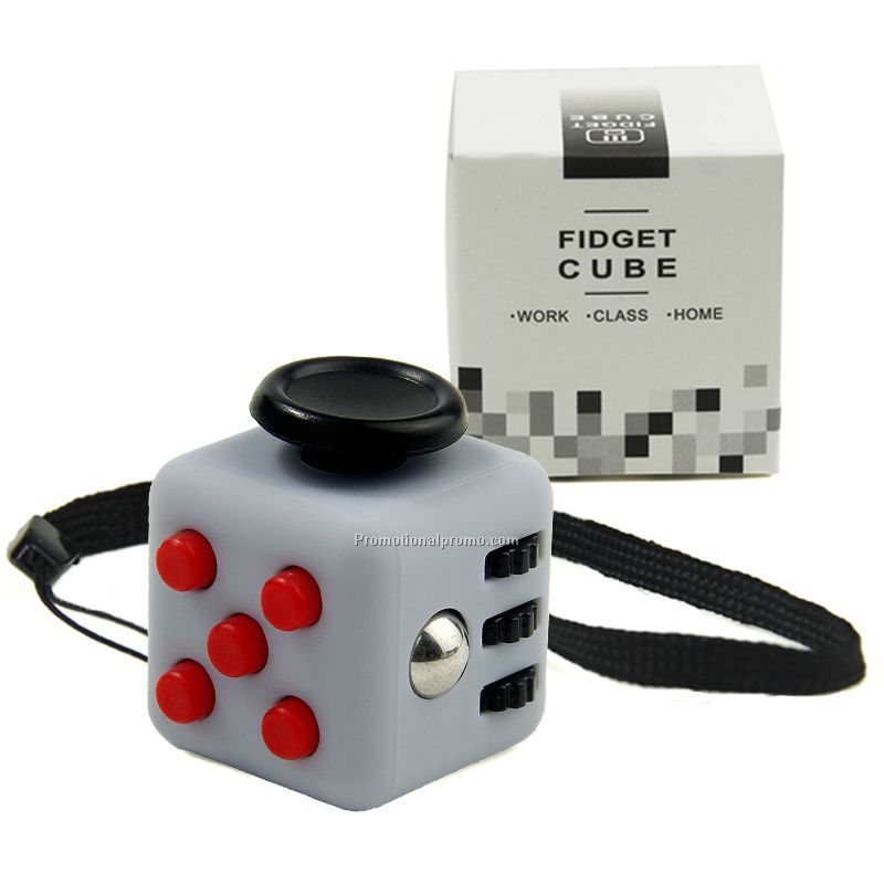 Mini 2.2cm Fidget Cube Vinyl Desk Toy Keychain Squeeze Fun Stress Reliever with Keychain Photo 3