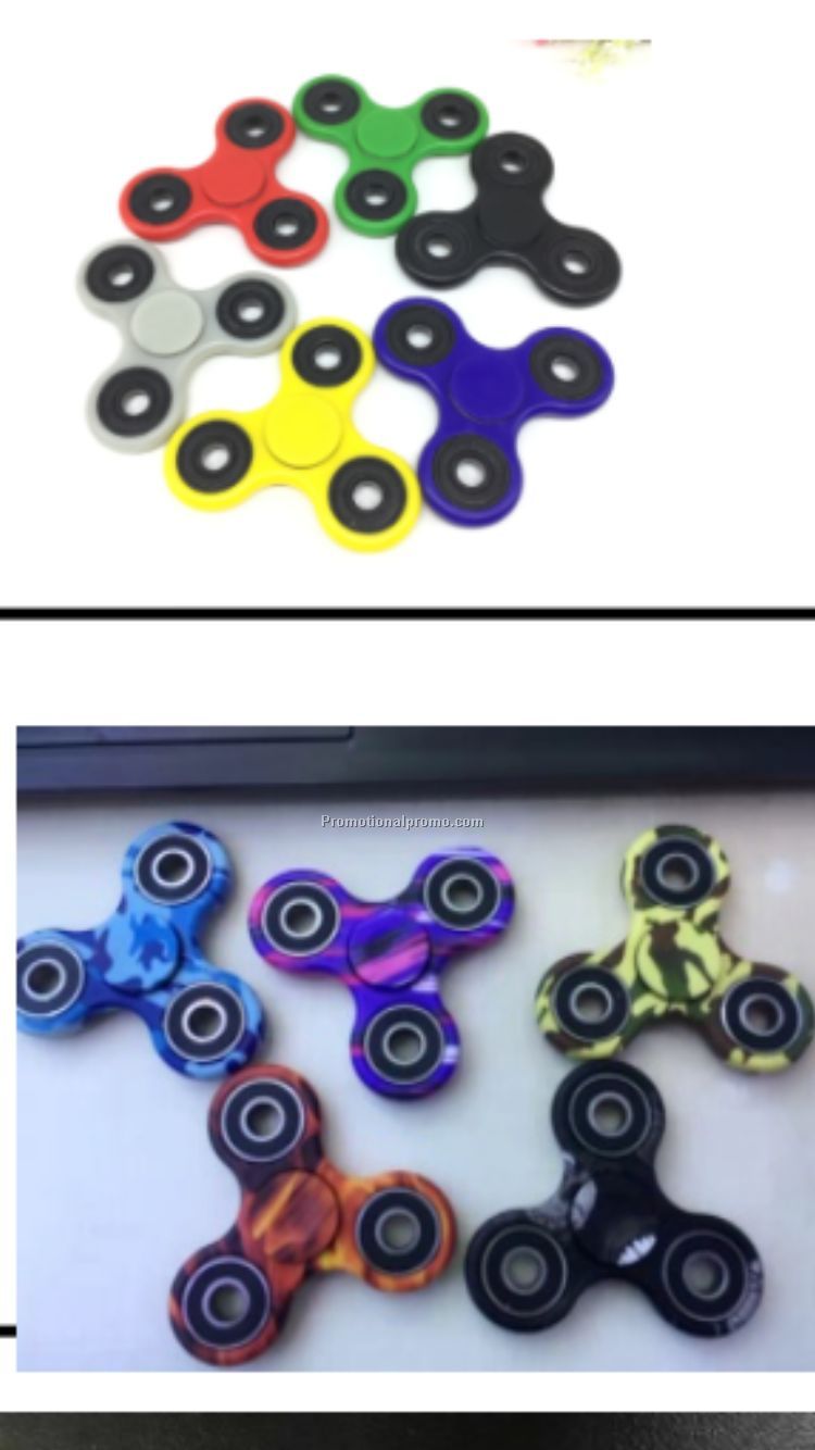 Camo Tri-Spinner Fidget Hand Toy Plastic EDC Sensory Fidget Spinner For Autism and ADHD Kids/Adult Photo 3