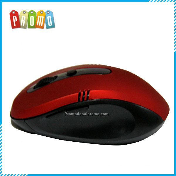 red color mini 2.4g wireless optical mouse driver with matt surface Photo 2