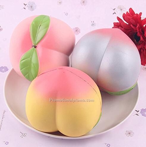 Customized Peach Slow Rising PU slow rising bun toy Photo 2