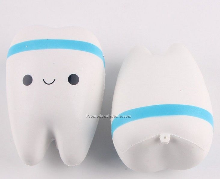 Jumbo Squishy Slow Rising Teeth Soft Squeeze Toy Photo 2
