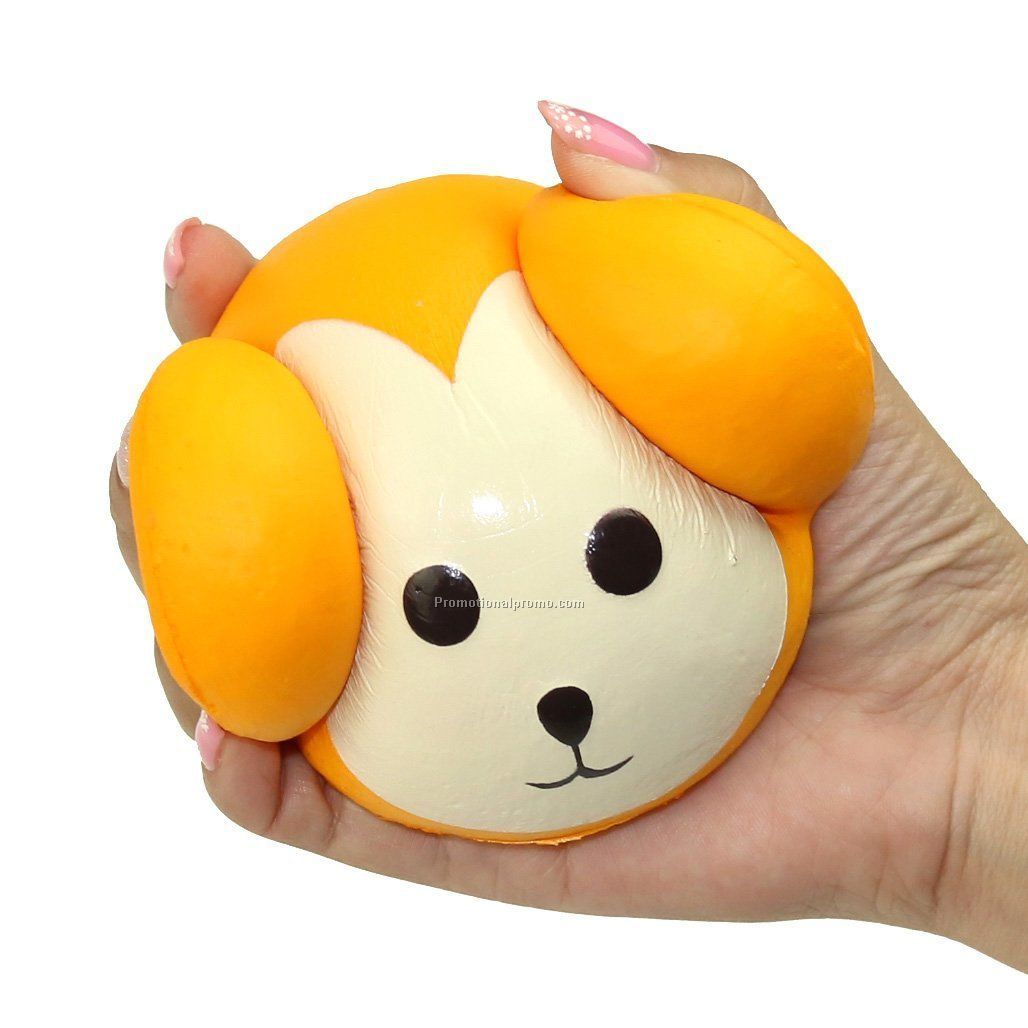 18CM Kawaii Jumbo Squishy Monkey Head Super Slow Rising Charm Scented Bread Cake Phone Straps Kids Toys Gift Photo 2