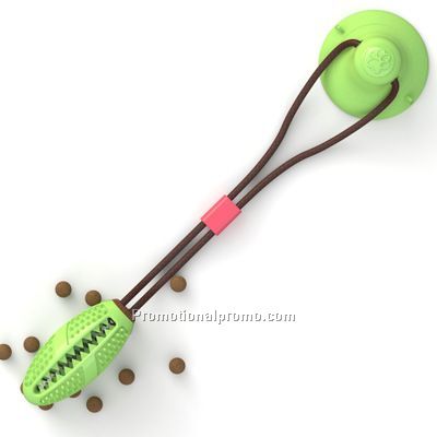 Multifunction Ball bell Pet Molar Teeth Safe Self-Playing Cleaning Dog Molar Stick with Suction Cup Photo 3