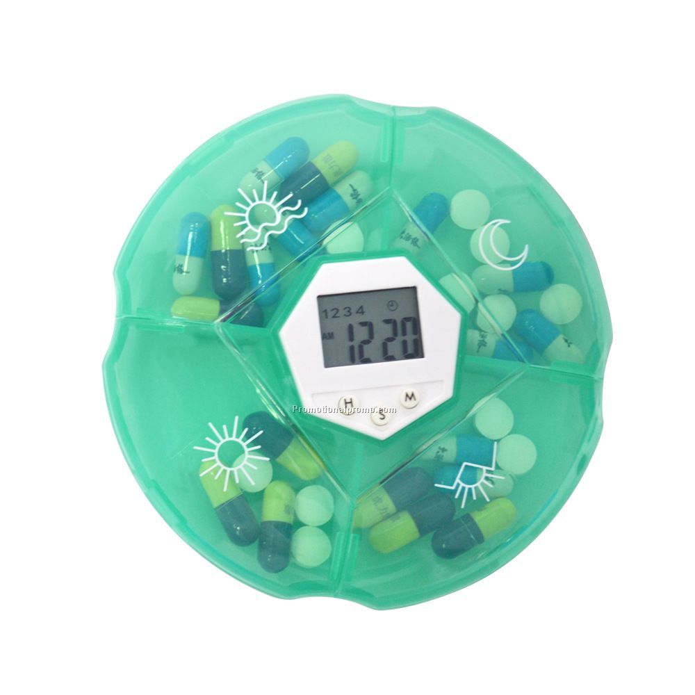 7 Day Medicine Pill Reminder Box with alarm timer Photo 2