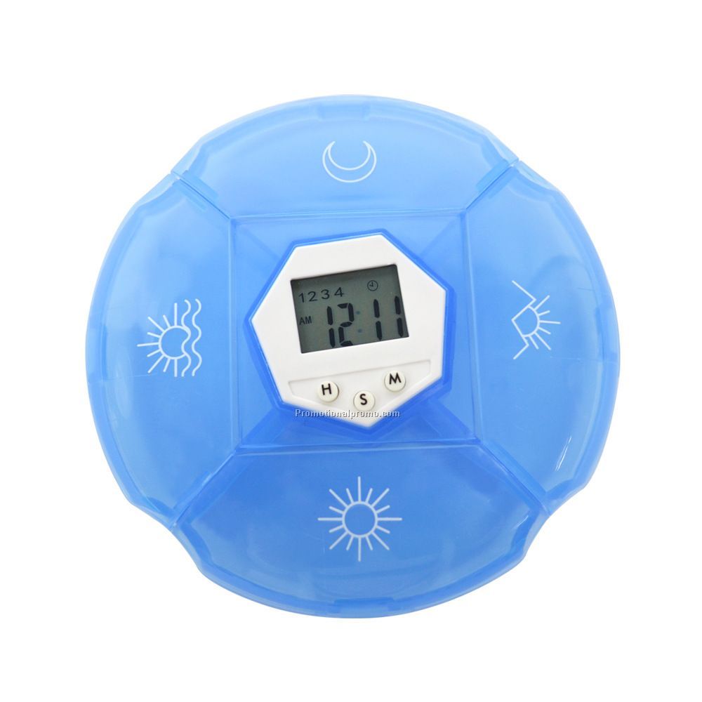 7 Day Medicine Pill Reminder Box with alarm timer Photo 3