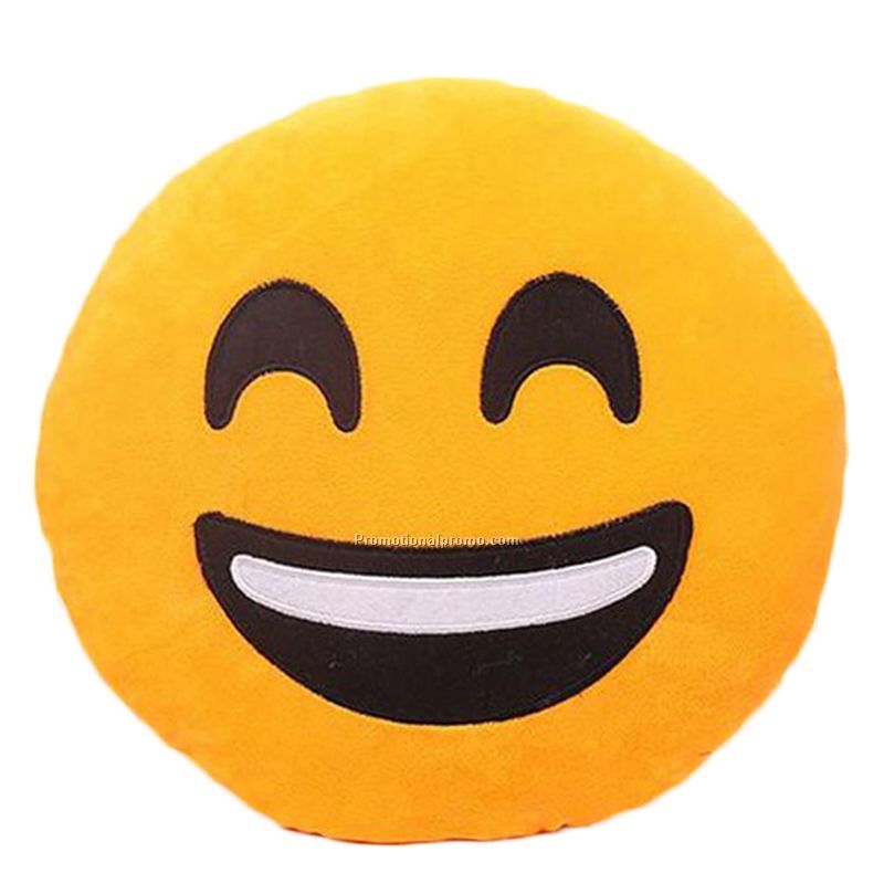 32cmx32cm Cute Emoji Cushion Home Smiley Face Pillow Stuffed Soft Plush Toy Photo 3