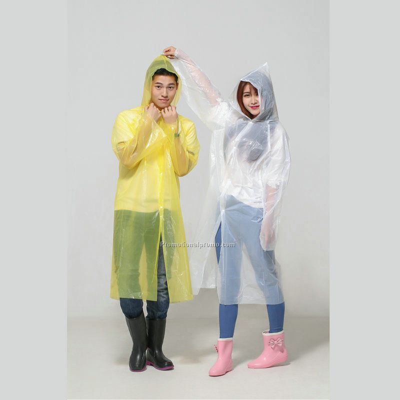 PE raincoat logo oem Photo 2