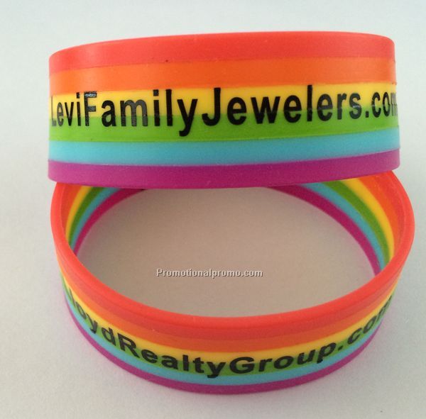 Rainbow Silicon Bracelet/Wristhand Photo 2
