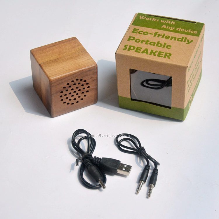 Eco-friendly Bamboo Wood USB Port Spraaker Photo 3