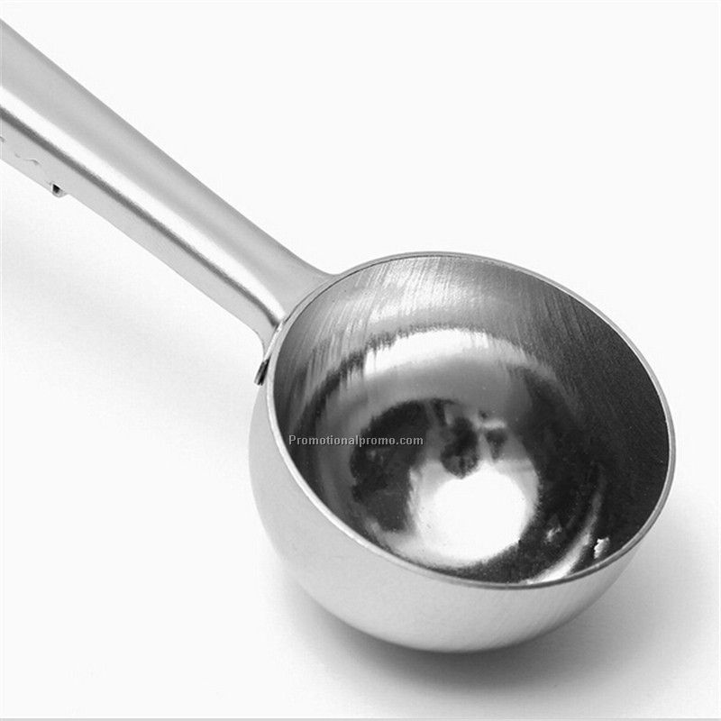 1 Piece Multifunction Stainless Steel Coffee Scoop With Clip Coffee Tea Measuring Scoop Photo 2