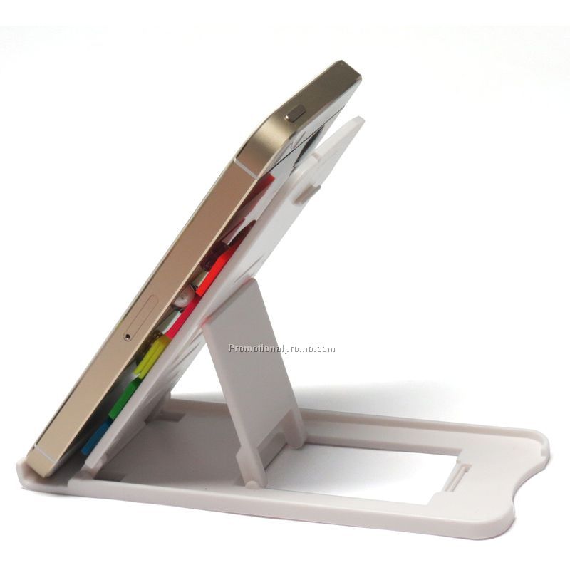 Foldable mobile holder with color sticky notes, Multi-functional mobile holder Photo 3