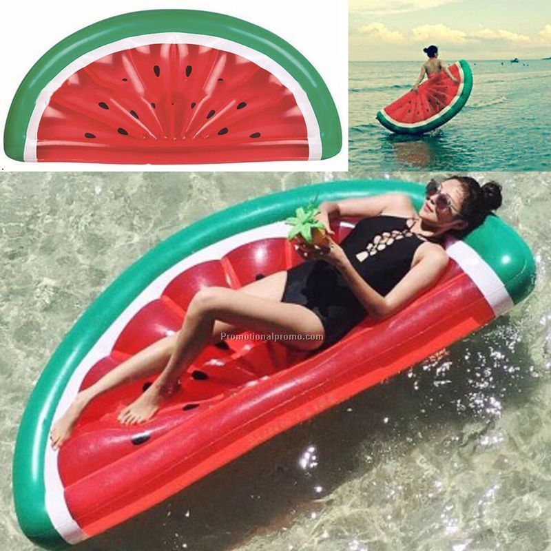 Promo customized hot sale adult beautiful watermelon swiming inflatable pool float Photo 2
