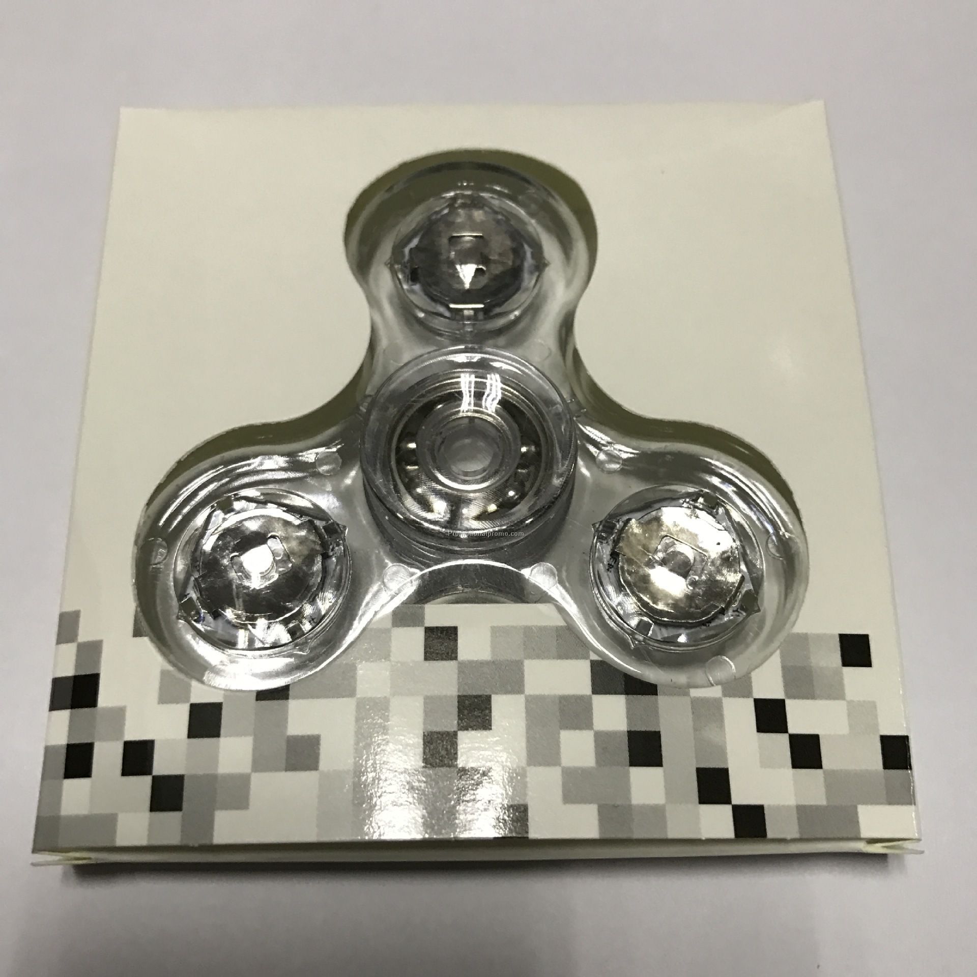 LED Transparent fidget spinner with 608 Bearing Photo 2