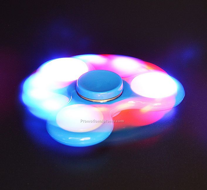 New mode Led Light Tri Spinner Fidget Toy Splin long time with switch Photo 2