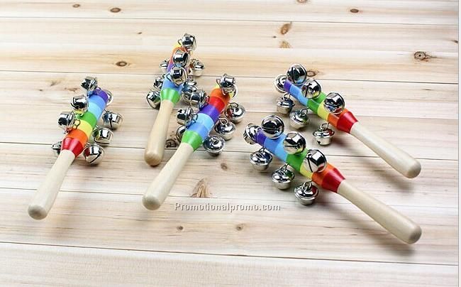 Baby Wooden Rainbow rattles Photo 3