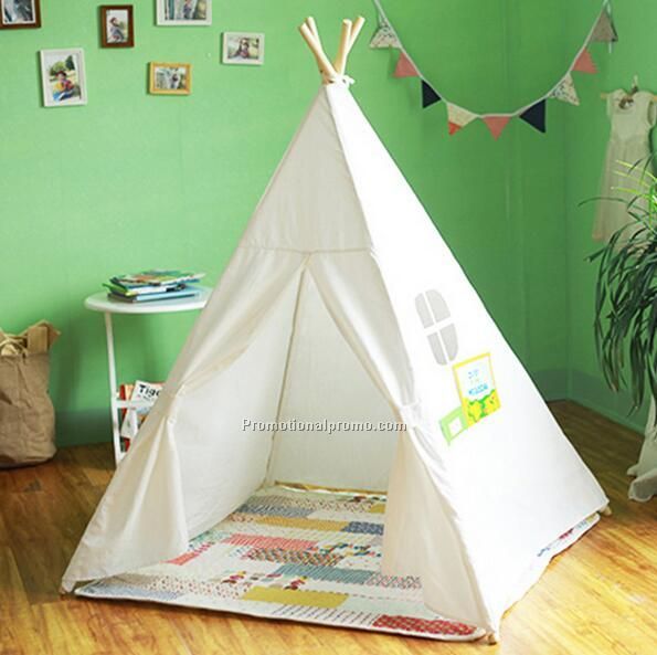 Four Poles Children Teepees Kids Play Tent Photo 3