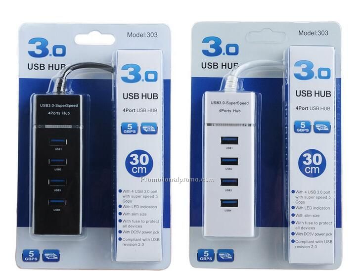 High quality 4 ports 3.0 USB HUB connected to date cable Photo 3