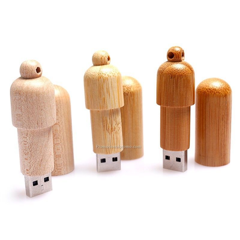 Custom High Performance Bamboo Wood USB Memory Stick Photo 2