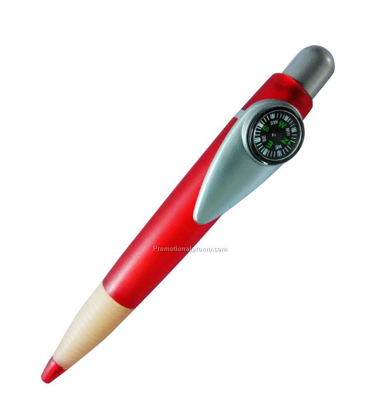 Plastic Pen With Compass Photo 2