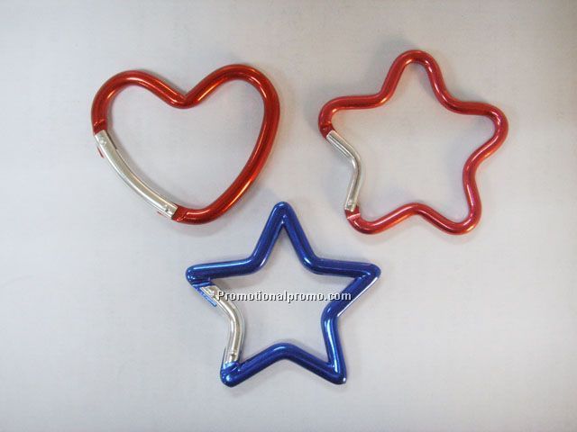 Heart and Star shape carabiner Photo 3