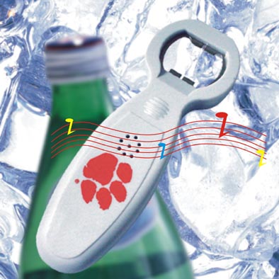Music bottle opener
