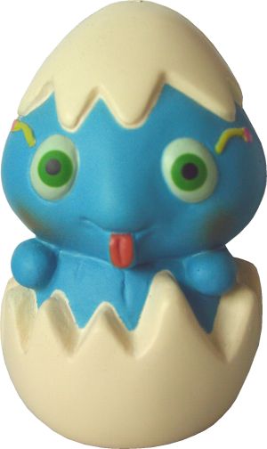 Chicken in egg pu stress ball