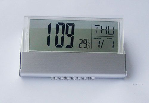 Aluminium LCD Clock
