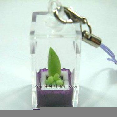 Mini plant keychain