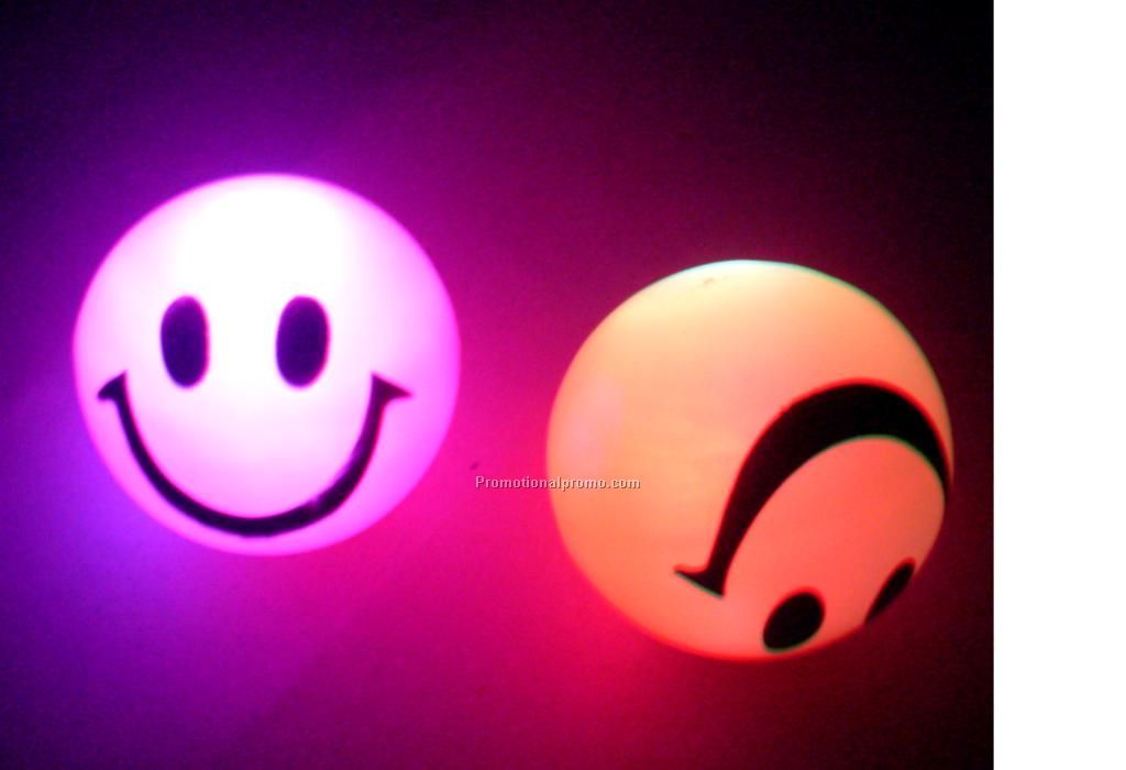 Flashing bouncy ball