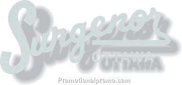 .007 Shiny White Reflective Silhouette Decals