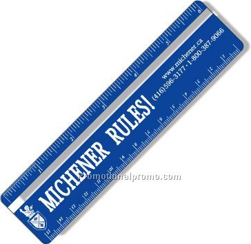 .030 Clear Plastic 6" Ruler / with round corners