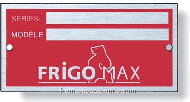 .03237920Indoor Anodised Aluminum Metal Plates / rectangle with square corners