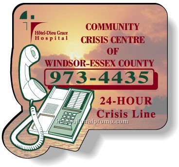 .035 Stock Shape Magnets / Card with Telephone