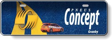 .050 Clear Polytrans Licence Plates / with 2 attachment slots