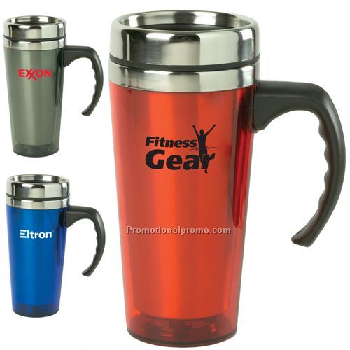 15oz. Color Stainless Steel Travel Mug