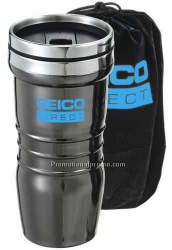 16 oz. Black Chrome Retro Tumbler
