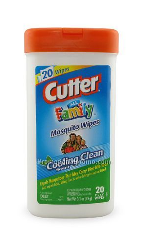 20 ct Cutter44576Insect Repellent Wipes Canister