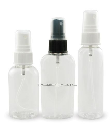 2oz Clear Boston Round Spray Bottle