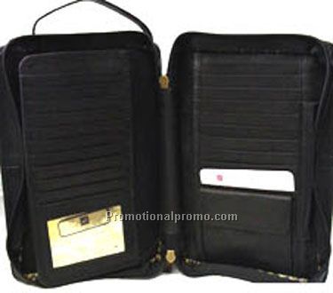 3-SectionUnisex Bag  / Cell-Phone / Stonewash Cowhide