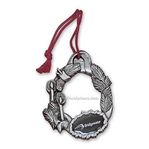 3D Solid Pewter Ornament